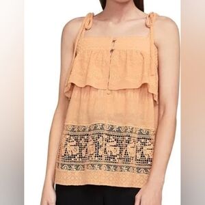 BCBGMaxAzria Lace Tank Medium $198